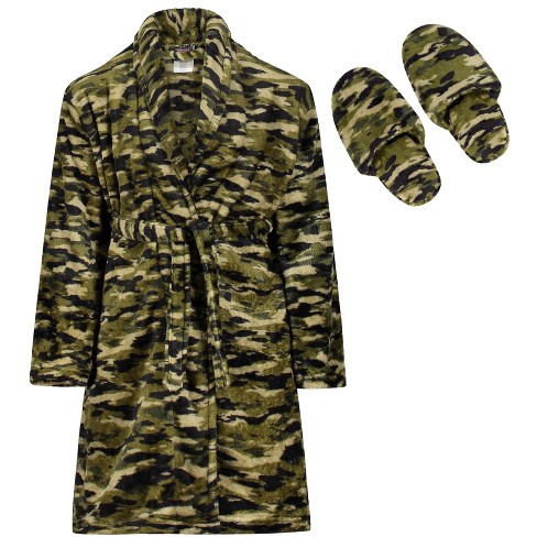 Boys robe clearance and slippers