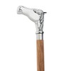 Design Toscano Empress Collection: Playing the ponies, Horse Chrome Solid Hardwood Walking Stick - 2 of 4