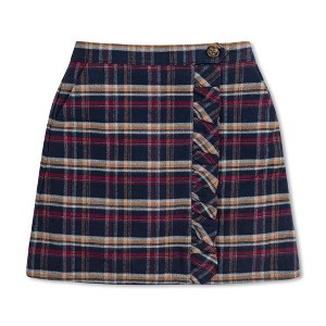 Hope & Henry Girls' Flannel Pull-On Ruffle Skirt, Toddler, 5 - 1 of 4