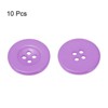 Unique Bargains Resin Snap Fastener Round Flat 4-Hole Sewing Buttons 10 Pcs - 3 of 4