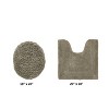 Lux Premium 100% Cotton Tufted Solid Reversible 2 Piece Bath Rug Set – Ultra-Soft, Water-Absorbent, Durable, Machine Washable Bathroom Rug - 2 of 4