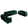 2-Piece Corduroy Fabric Modern Living Room Sofa Set with 2-Seater and 3-Seater, Large Deep Seat, Recliner, and 8 Cushion Upholstery - 4 of 4