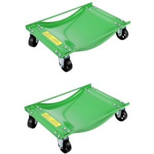 Car Dolly -10000LBS Capacity Heavy Duty Wheel Dollies for Moving Cars, 3.5" Steel Casters, Anti-Slip Rails, Alloy Steel (24x15in) - 1 of 4