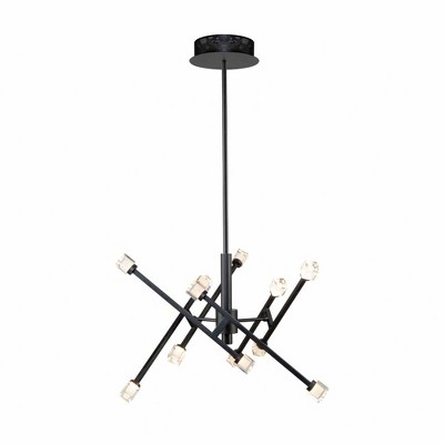Artcraft Lighting Batton 12 - Light Pendant in  Black