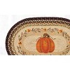 Earth Rugs Pumpkin Candy Corn Oval Rug – 20"x30" Hand-Braided Jute Mat with Fall Harvest and Halloween Design - 3 of 3