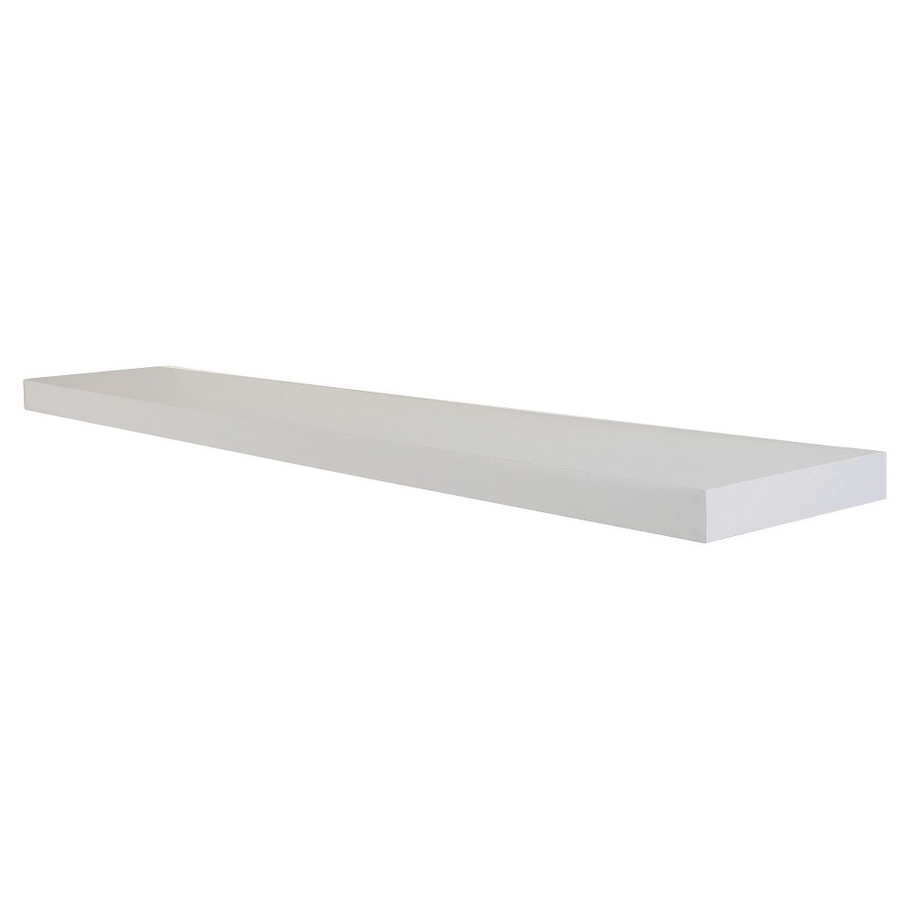 Photos - Kids Furniture 60" Slim Low Profile Floating Wall Shelf White - InPlace: Modern Decor, Wo