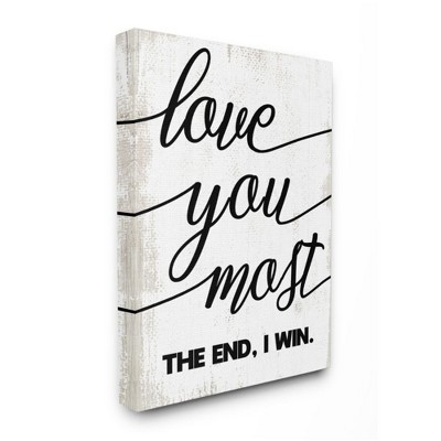 Stupell Industries Love You Most Romantic Rustic Word Design