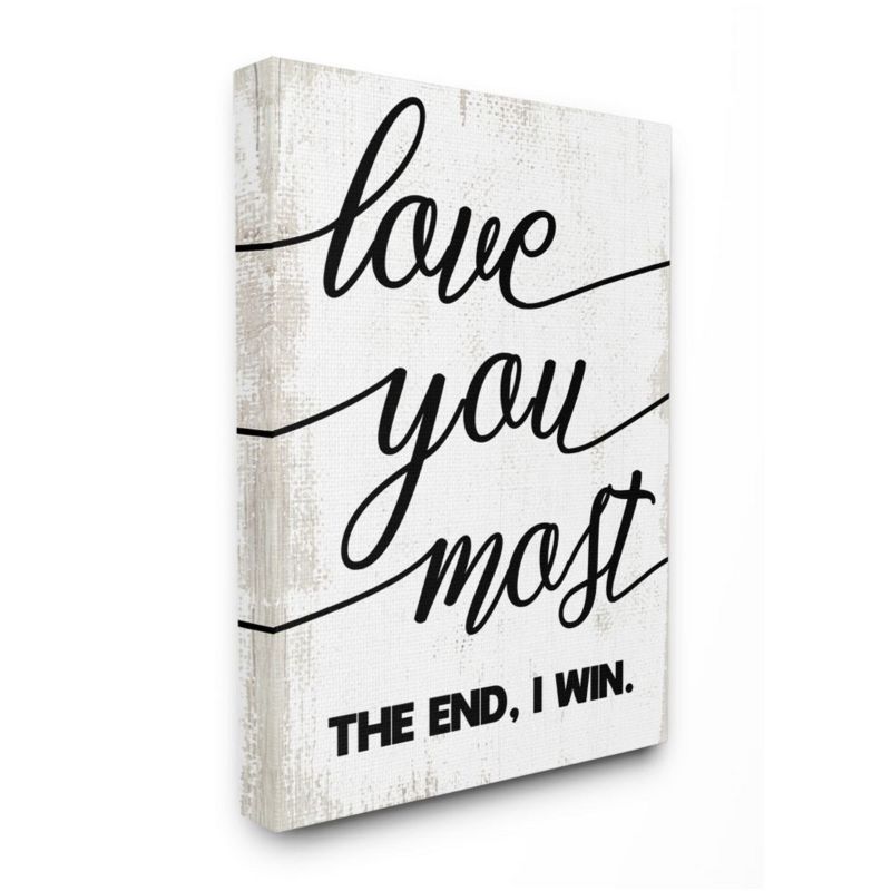 Stupell Industries Love You Most Romantic Rustic Word Design, 1 of 6