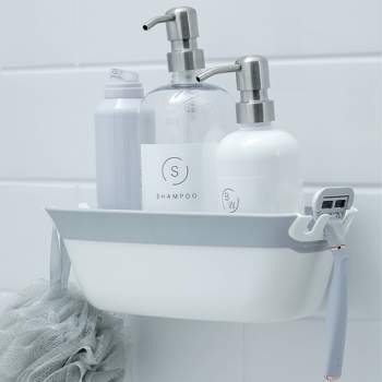 Mind Reader Bathroom Shower Caddy, Bathroom Storage Shelves for Shampoo,  Bar Soap, Body Wash, Silver - Bed Bath & Beyond - 22439280