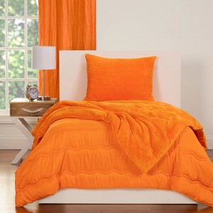 Reversible Comforter Set Fuzzy Fleece - SIScovers - 1 of 2