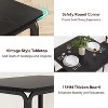 Jojoka 3-Piece Dining Table Set for 2 -  Metal Frame Wood Table Top& 2 upholstery Chairs for Small Space Kitchen, Breakfast Nook or Dining Room - 4 of 4