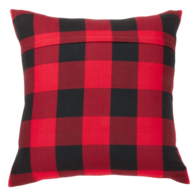 Saro Lifestyle Buffalo Plaid  Decorative Pillow Cover, 2 of 3