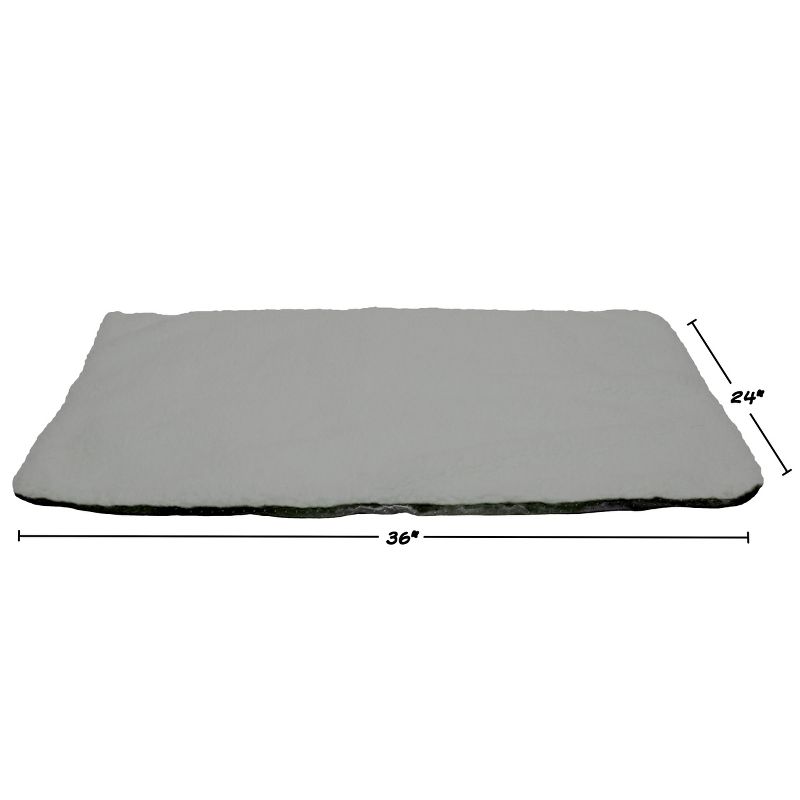 Pet Adobe Thermal Self-Warming Dog Bed – 36" x 24", Gray, 2 of 6