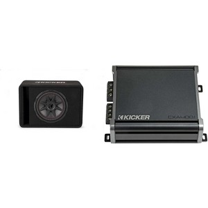 Kicker 48VCVR122 CompVR 12" single subwoofer in vented box, 2-ohm w/ 46CXA4001 Bundle - 1 of 4