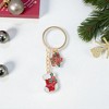 Unique Bargains Christmas Keychain Double Ring Zinc Alloy Colorful 3.15" 1 Pc - 4 of 4
