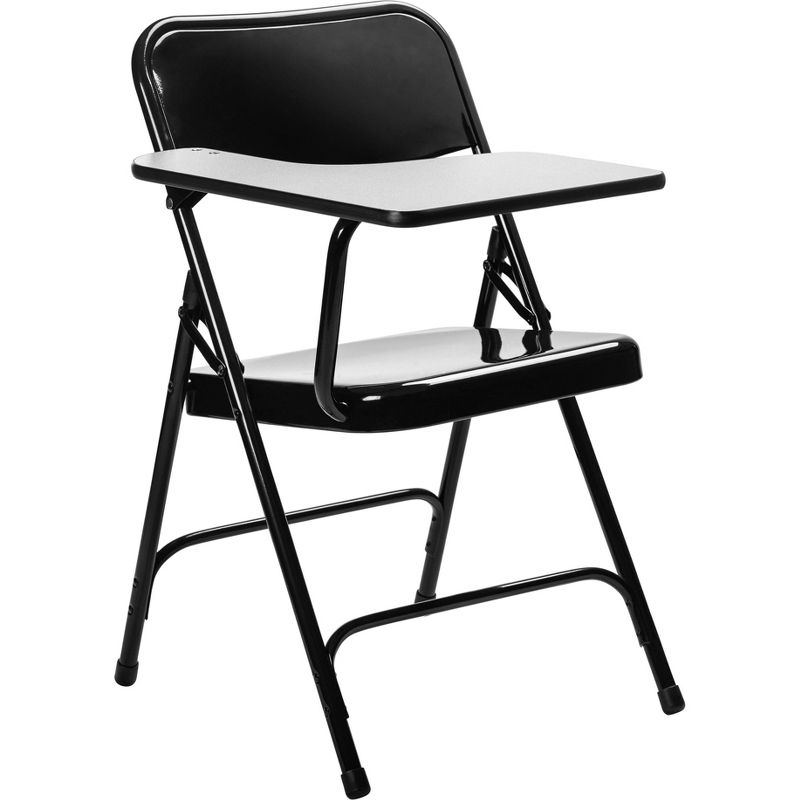 2pk Tablet Arm Folding Chair Black- Hampden Furnishings, 3 of 10