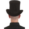 HalloweenCostumes.com One Size Fits Most   Adult Costume Black Top Hat, Black - 4 of 4