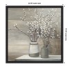 Amanti Art Willow Still Life Gray Pots Crop by Julia Purinton Framed Canvas Wall Art - 4 of 4