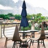 Costway 10ft 3 Tier Patio Market Umbrella Aluminum Sunshade Shelter Double Vented - 3 of 4