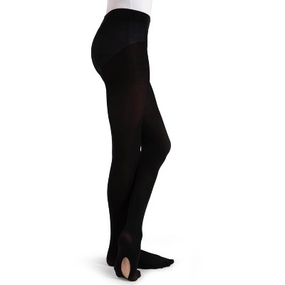 Capezio Women's Ultra Soft Self Knit Waistband Transition Tight : Target