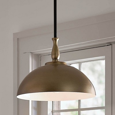 Fira Natural Brass Vintage Farmhouse 1-Light Pendant