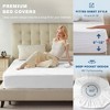 Aoibox Waterproof Queen Size Mattress Protector 3D Air Fabric Deep Pocket Noiseless Washable Bed Cover for Bedroom Hotel - 4 of 4