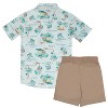 Tommy Bahama Big Boys Button Down Short Sleeve Hawaiian Elastic Woven Shirt and Short Set - 2 of 3