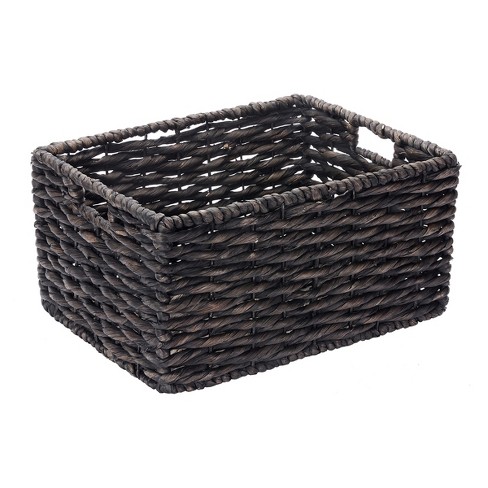 Juvale Set Of 3 Small Wicker Baskets For Storage, Woven Nesting Bins With  Handles For Bathroom Towels And Toilet Paper Organization, Shelf 3 Sizes :  Target