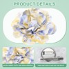 Unique Bargains Alloy Satin Fabric Big Rose Flower Dainty Brooches & Pins 1 Pc - 2 of 4