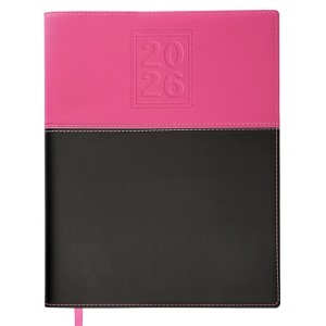 2026 Planner Calendar, 8"x10" : Includes 14 Months (Nov 2025-Dec 2026) / 2026 Weekly Organizer (Pink/Black) - 1 of 4