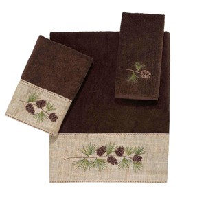 Avanti Linens Pine Branch 3-Piece Towel Set - 1 of 3