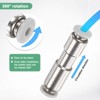 Unique Bargains Nickel Plated Brass Push To Connect One Way Quick Release Check Valve 2 Pcs - 4 of 4