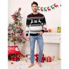 Clearlove Mens Ugly Christmas Sweater Pullover Long Sleeve Reindeer Snowflake Soft Knitted Sweaters - 2 of 4