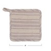 Storied Home Square Cotton waffle weave Potholder, Natural and Lilac Color - 3 of 4