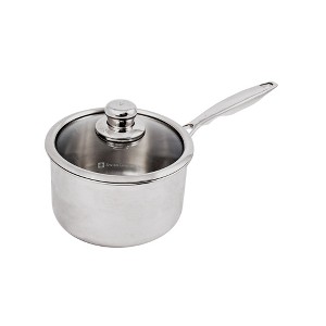 Swiss Diamond Premium Clad Induction Sauce Pan with Tempered Glass Lid - 1 of 2