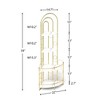NicBex 4-Tier Rustic Bookshelf,60" Tall Book Rack with Metal Frame for Bedroom,Living Room,Office,Easy Assembly - 3 of 4