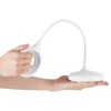 Insten LED Desk Lamp, Bright Table Lamp, Rechargeable, Flexible Neck, Touch Control, Adjustable Brightness, 400 Lumens, White - 3 of 4