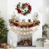 6ft Christmas Wreath with Lights Pre-Assembled Christmas Wreath, Battery Operated Christmas Wreath with Pine Cones, Berries, Bows, Flowers, Ball - 4 of 4