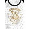 Harry Potter Pajama Hogwarts Gold Crest Short Sleeve Raglan Nightgown - 2 of 3