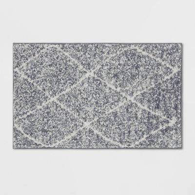 Photo 1 of 2'6"x4' Criss Cross Easy Care Rug Gray/Ivory - Threshold™