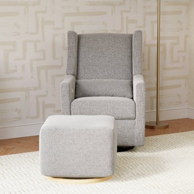 Eco-Weave Grey Performance Swivel Reclining Armchair with USB
