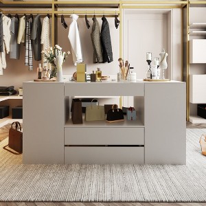 Famapy White 14 Drawer Multi-Scenario Applicable Cloakroom Composite Storage Cabinet Dresser - 1 of 4