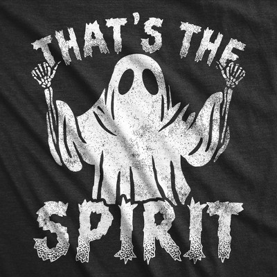 Мужские футболки Crazy Dog T-Shirts, Inc. Mens Funny T Shirts Thats The Spirit Sarcastic Halloween Ghost Graphic Tee for Men - Crazy Dog Men's T Shirt For Halloween Season Black L — фото 2