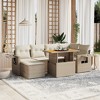 vidaXL Garden Sofa Set Beige, Cream White - 2 of 4