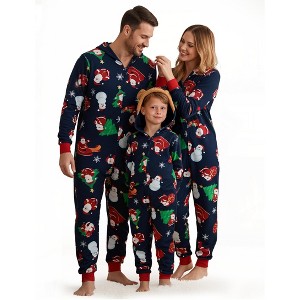 PATPAT Christmas Family Pajama bodysuit Santa Claus Print Pajamas - 1 of 4