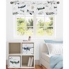 Sweet Jojo Designs Boy Window Valance Treatment 54in. Vintage Airplane Green Blue and Yellow - 2 of 4