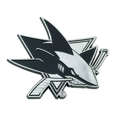 NHL San Jose Sharks 3D Chrome Metal Emblem