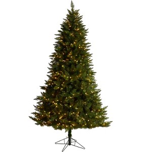 Nearly Natural 7.5-ft Vermont Spruce Artificial Christmas Tree with 650 Color Changing (Multifunction with Remote Control) - 1 of 4