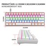 RISOKEYS Wired 60% Mechanical Gaming Keyboard, Blue Switch 61 Key Keyboard with RGB Backlit and Ultra-Compact (White) - 2 of 4