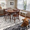 Lahome Machine Washable Moroccan Print Floor Mat-Boho Ultra Thin Soft Rug for Living Room, Bedroom, or Dorm - 4 of 4